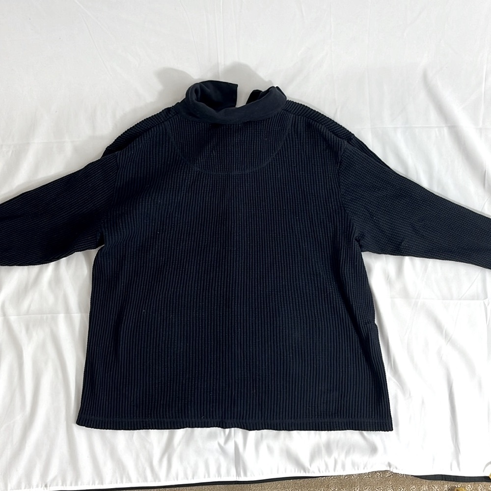 Excellent pre-owned condition Two Dog Island Women’s XL Blue Textured Cardigab - Picture 4 of 4